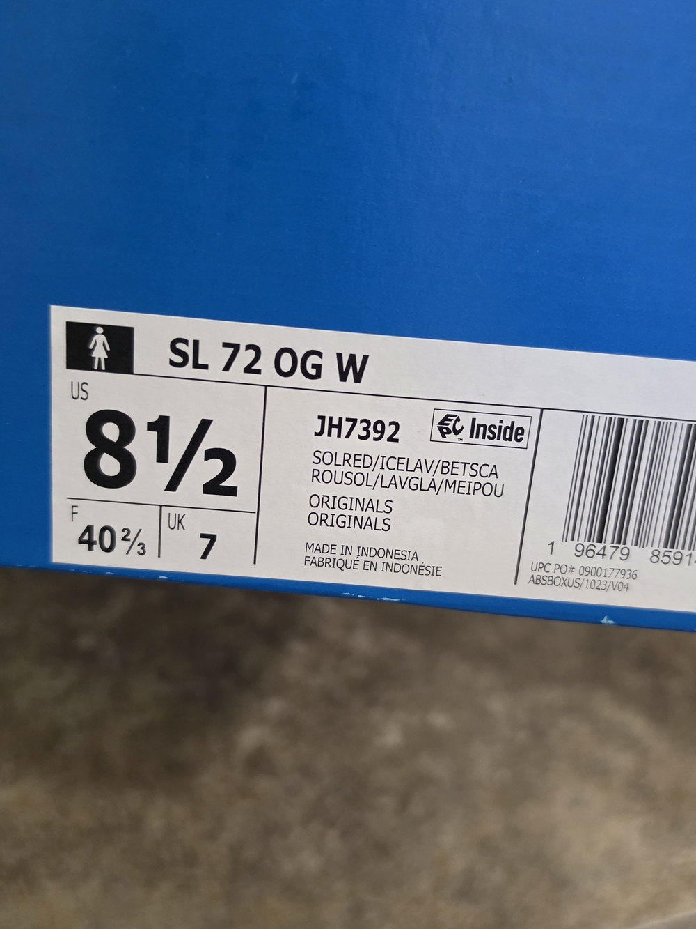 Adidas SL 72 OG Women's Shoes / Size 8.5 - Picture 7 of 7